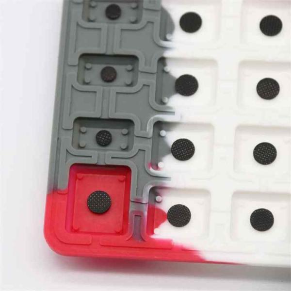 Matte/Glossy Surface Silicone Rubber Key with Customized Thickness for Products