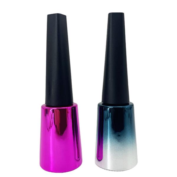 Quality Gradient Plating Empty Nail Varnish Bottles 12ml 15ml Fingernail Polish Containers for sale