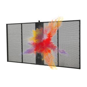 Wholesale 3.91-7.82mm Pixel Pitch Transparent LED Display Screen with 75% Transparency for 5-100m Viewing Distance from china suppliers