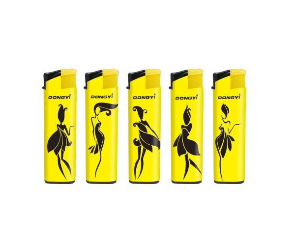 Quality DY-F013 Model Torch Flame Dancer Sticker Windproof Lighter Customization and Promotion for sale