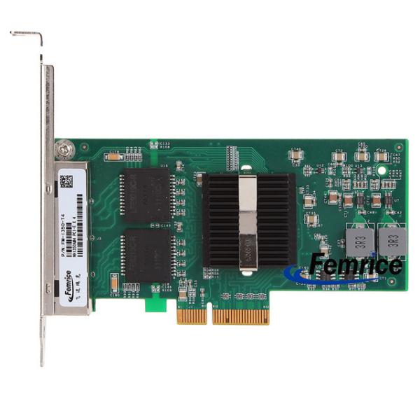 Quality Femrice 1G Quad Port RJ45 Ethernet Server Adapter Intel I350 Chip Server Network Interface Cards for sale