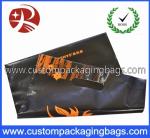LDPE / CPE Raw Die Cut Handle Plastic Bags Black Color For Apparel