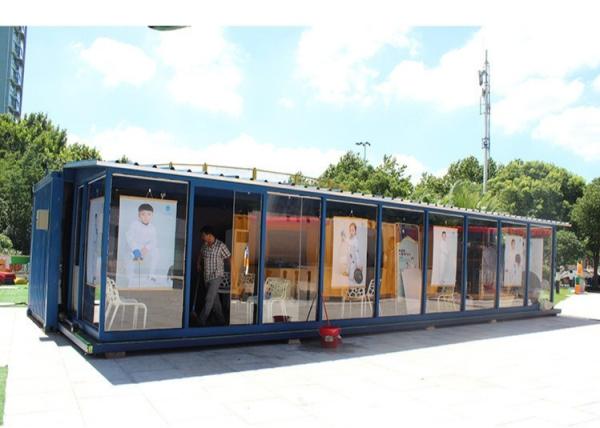 Quality 40HC Expandable Prefabricated Shipping Container Exhibition For Show for sale