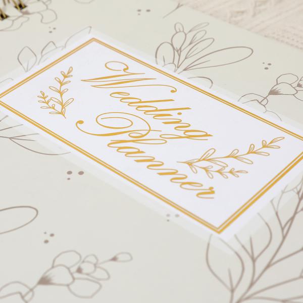 Custom Printing Hardcover Wedding Planner Notebook Spiral Binding Diary Journal Notebook