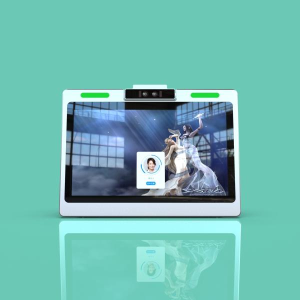 JP1307 13-Inch Desktop Facial Recognition Visitor Machine Utilizes deep learning