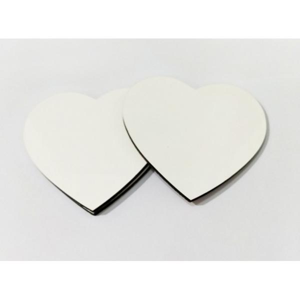 Amazing 100x100mm Delicate Heart Shape Sublimation MDF Blank Coaster for Wedding Gift