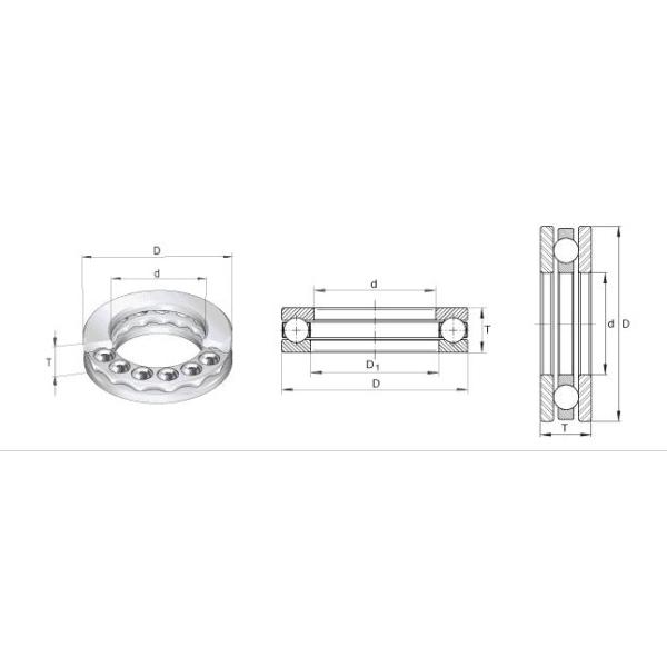 51107 Thrust Ball Bearings Lubrication YGB SKF 35 x 52 x 12mm 0.08kg