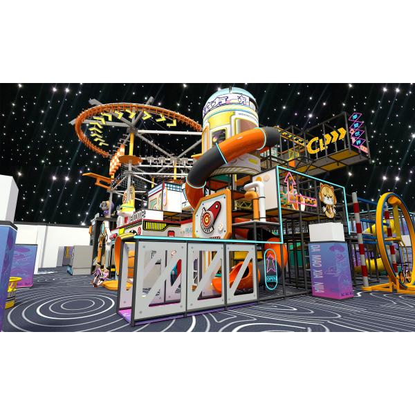 Custom Indoor Play Structure for Kids 3-12 Years with Safety Padding