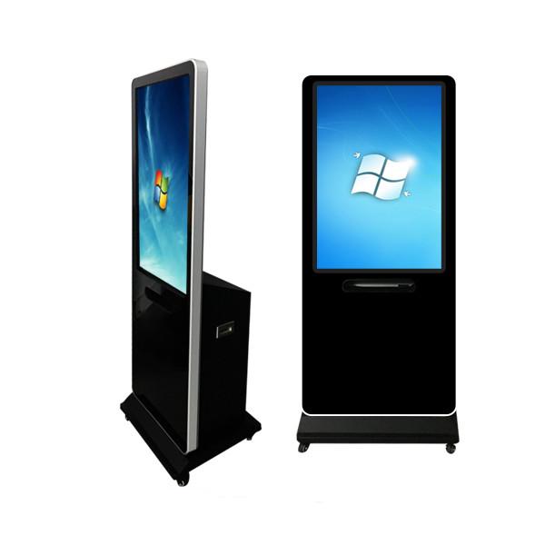 Quality 43" Floor Standing Digital Touch Screen Signage AD Player With A4 Printer for sale