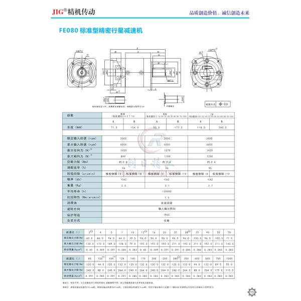 FE Series Planetary Gear Reducer 242mm