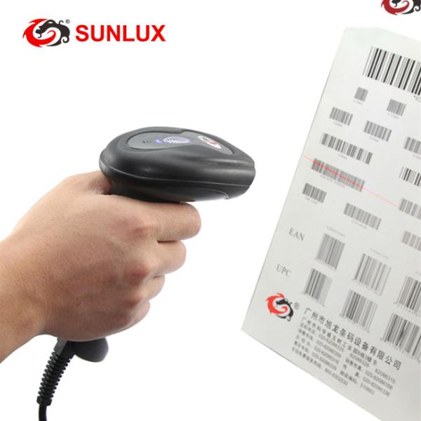 Quality 1D Handheld Wired Laser Barcode Reader Portable Hand Bar Code Scanner for sale