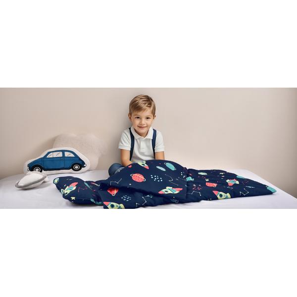 Rectangular Preschool Sleeping Mats Foldable With Removable Pillow