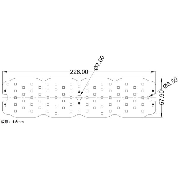 PCB Soldering SMD LED Modules 72W 3030 Leds Application for Street Lamp