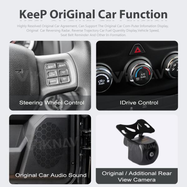 12.1 inch Android 11 Car Radio For 2013-2019 Dodge Ram Radio Touch Screen GPS Navigation Multimedia Player Carplay
