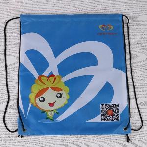 Portable Custom Drawstring Backpack , Multi Functional Sports Sack Bag
