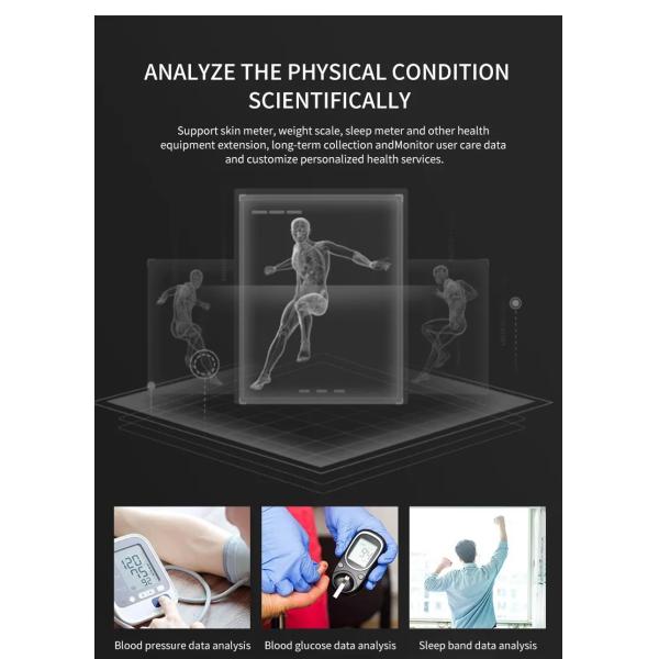 5mm Square LCD Rectangular Lighted Bathroom Mirror For Home Furniture