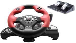 China Big 2 Axis 12 Button P3 / P2 Steering Wheel And Pedals With Auto Centering on sale