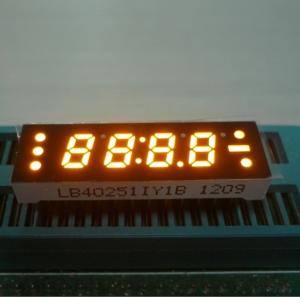 Wholesale 0.25 Inch Yellow Four Digit 7 Segment LED Clock Display , Small Current Drive from china suppliers