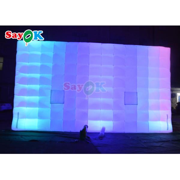 Customized Air Cube Tent Inflatable Nightclub Wedding Photo Booth With Colorful LED Light