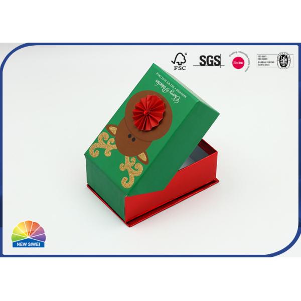 Clamshell 3D Pattern Glued Hinged Lid Gift Paper Box Packaging