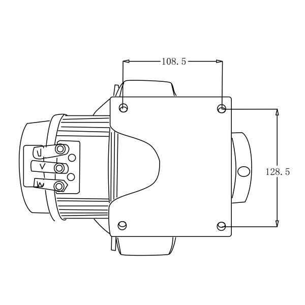 1.5kw AC Drive Wheel Unit With Programmer And Brake Disc For Cleaning Machine