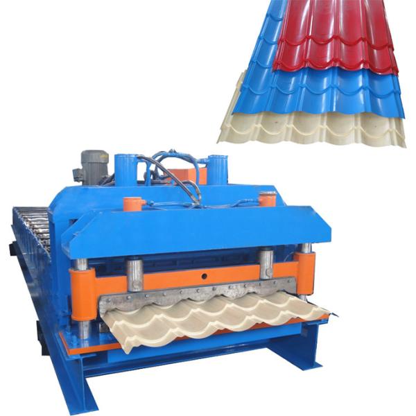 Automatic Roofing Tile PPGI Color Steel Roll Forming Machine 0.3-0.8mm