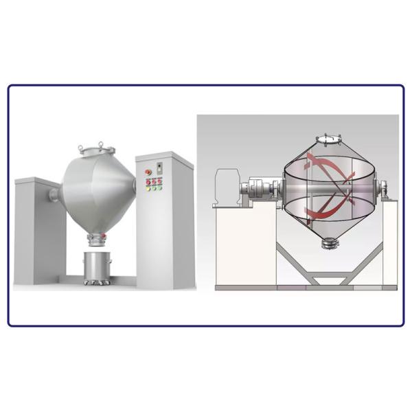 Customizable Twin Cone Powder Particle Mixer Dust-free And Low Noise