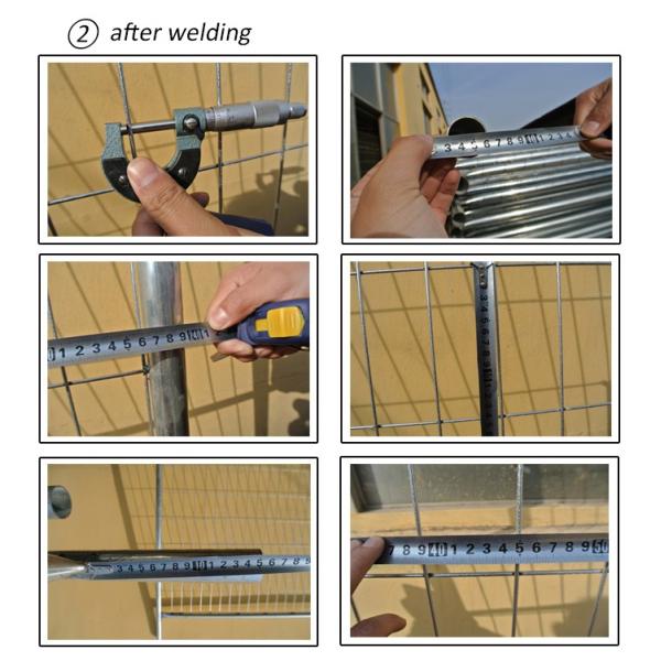 Portable Safety Fence Temporary Fence Panels For Construction Site Q235 Steel Materials