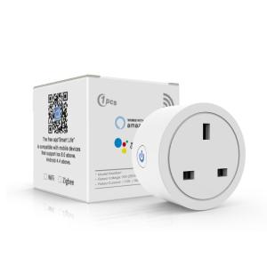 Wholesale WIFI UK Power Socket Plug Aleax Timing Tuya Zigbee Wall Socket from china suppliers