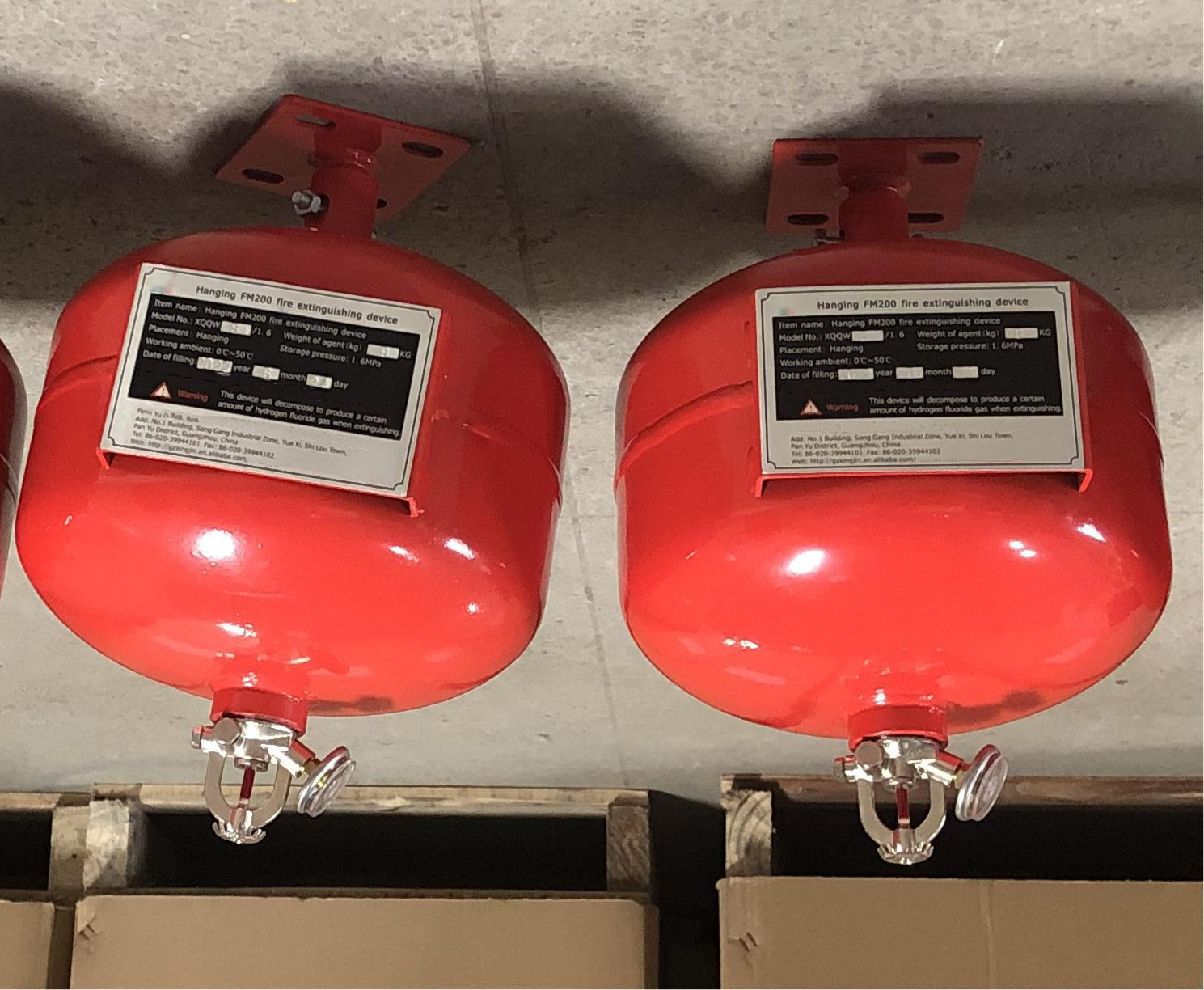 Wholesale Temperature Control 1.6Mpa Data Center Fire Suppression FM 200 from china suppliers