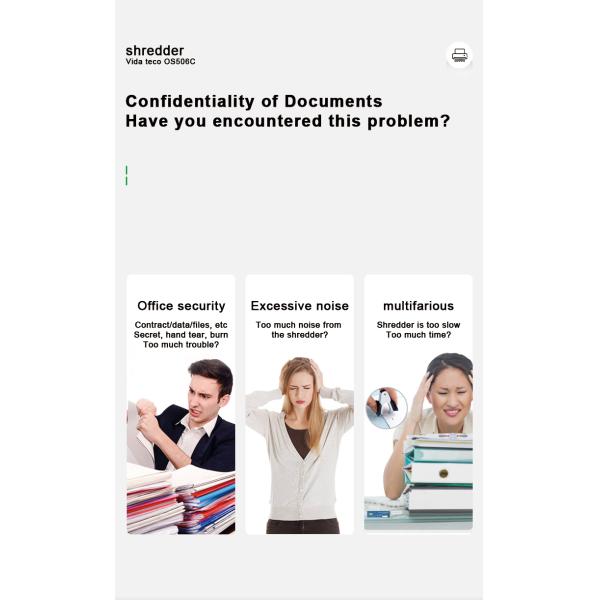 Electricity Powered 5 Sheets Cross Cut Entry Level Shredder for and Durable Shredding