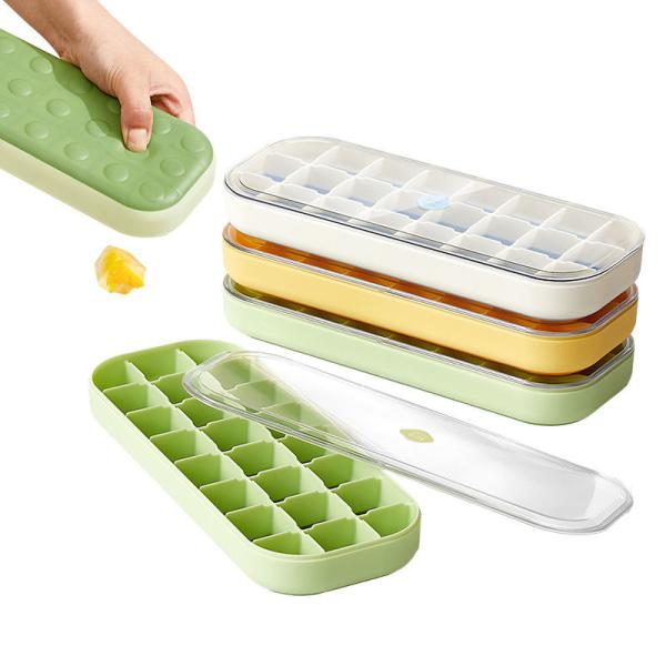 Quality Plastic Soft Sole Refrigerator Ice Cube Maker Tray Small Square Ice Cube Tray for sale