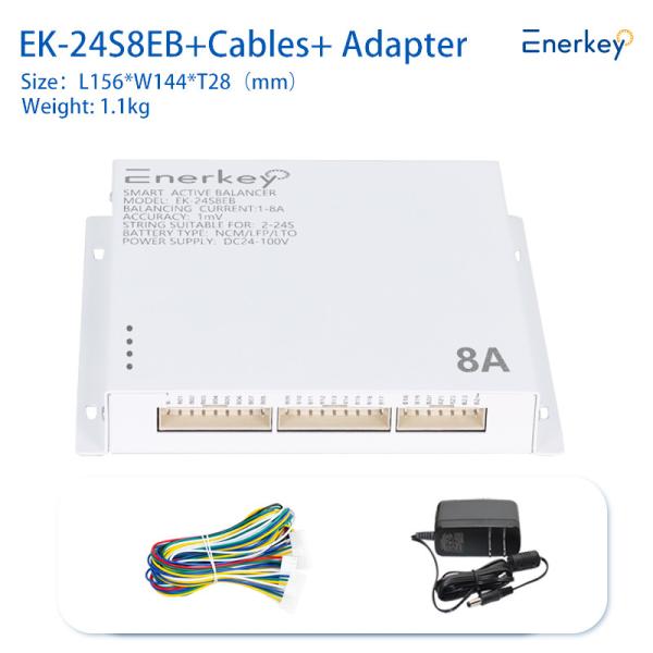 Enerkey 16s 24s Smart Active Balancer 8A Battery Balancer With CAN Communication Port