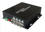 Digital Fiber Optic Transmitter And Receiver 8 Channels Single Mode Black Color