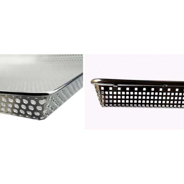 Customizable Stainless Steel Punching Metal Tray For Baking 1mm 1.5mm Wire Diameter