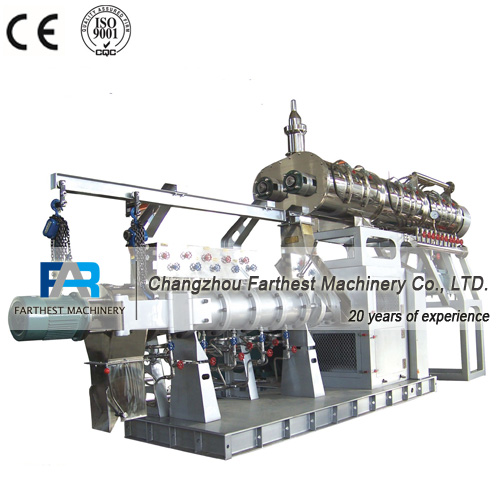 Imported Motor Twin Screw Floating Shrimp Feed Extruder Machine