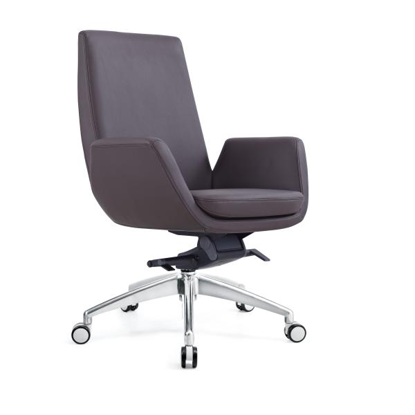 Tilt Sterling Executive Leather Office Chair Aluminium Frame
