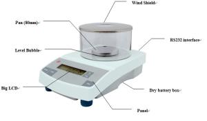 China Compact 0.001g Precision Digital Laboratory Analytical Balance on sale