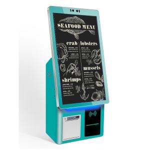 China 21.5 Inch Screen Size Self Service Kiosk For Restaurants With Ticket Printing Function on sale
