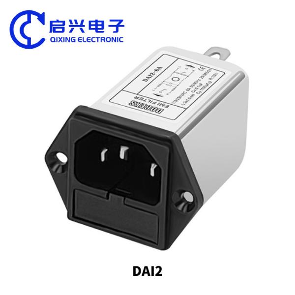 Quality DAI2 10A Single phase EMI AC Filter with IEC connector for sale