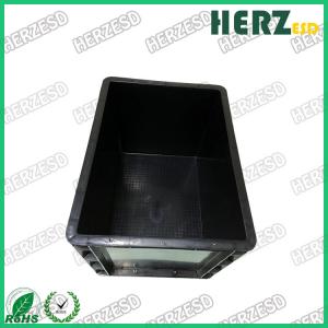 China ESD Crate ESD Storage Box / Crate Bin Dust Proof Size 400 * 300 * 280mm on sale