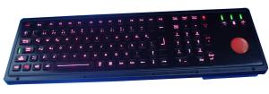 Wholesale Turkish scrachproof illuminated ruggedized keyboard with numeric keypad , trackball from china suppliers