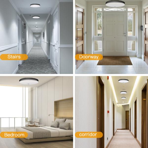 Living Room Smart PIR LED Light Motion Sensors 12 / 18 Watt 6500K