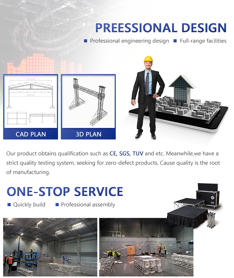 6M High Aluminum Speaker Tower System for Line Array Speaker Stand Truss