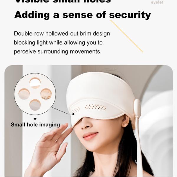 Rechargeable Air Compression Head Massager Eye Care Hot Compress