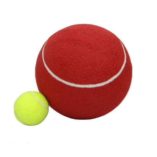 Inflatable rubber tennis ball