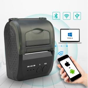 China Mobile Mini Bluetooth Thermal Printer 58mm Ticket Receipt Barcode Printing on sale