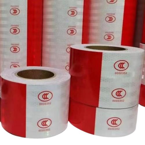 Quality Printed Red And White Warning Tape BOPP Marking And Warning Tape for sale