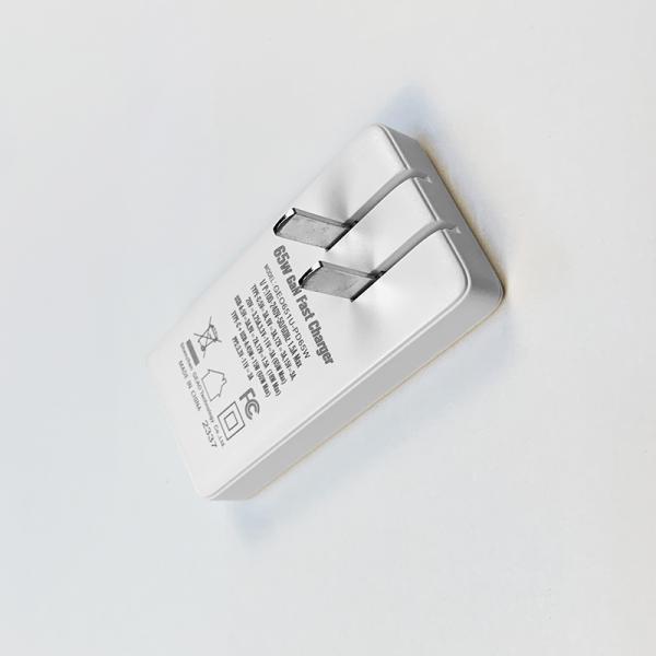 20V 3.25A PD 65W GaN Charger USB C QC3.0 Fast Charger For Laptop Phone