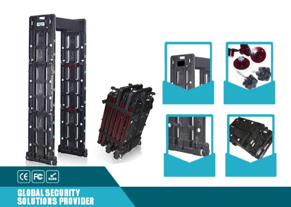 Quality Detection Security Walk Through Gate With 24 Zone Backup Battery for sale